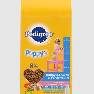 PEDIGREE Puppy Growth & Protection Dry Dog Food Grilled Steak & Vegetable Flavor, 3.5 lb. Bag