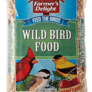 Wagner's 53002 Farmer's Delight Wild Bird Food with Cherry Flavor, 10-Pound Bag